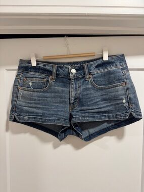 American Eagle Outfitters Faded Blue Denim Cutoff Shorts